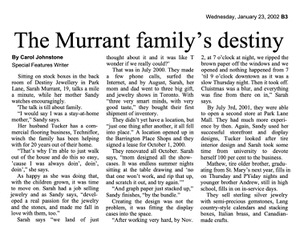 The Murrant family’s destiny